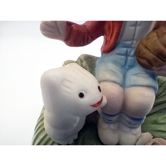 Homco Boy Figurine With Puppy Hand Painted Vintage Porcelain 3.75 Inches 1430 - Picture 4 of 12